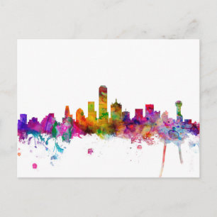 Postal Dallas Texas Skyline