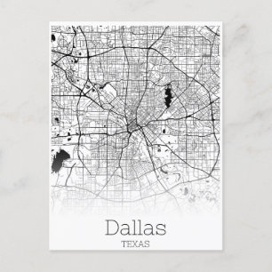 Postal Dallas Texas USA Travel City Road Map