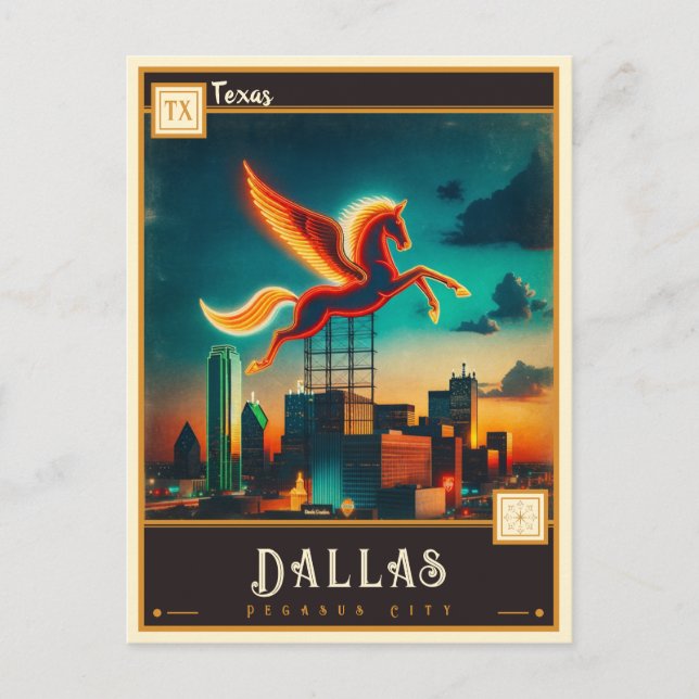 Postal Dallas, Texas | Vintage (Anverso)
