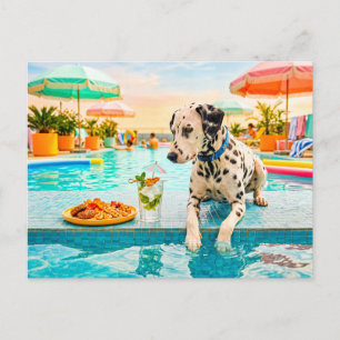 Postal Dálmata con snack