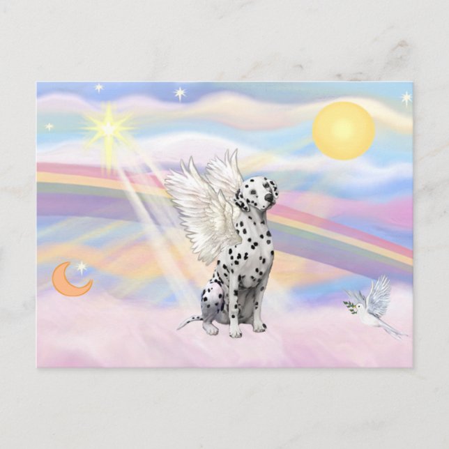 Postal Dalmatian Angel (Anverso)