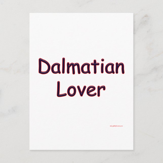 Postal Dalmatian Lover (Anverso)