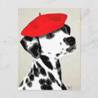 Dalmatiano con Beret Rojo