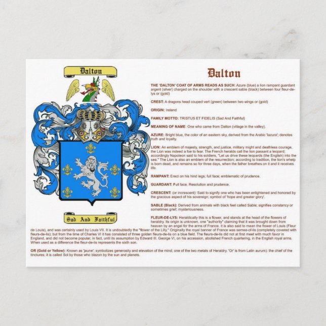 Postal Dalton (significa irlandés) (Anverso)