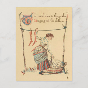 Postal Dama Antigüa Encantadora