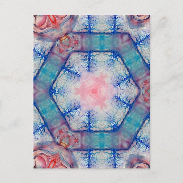 Postal Dama AVALON del lago, reflexiones mágicas del agua (Anverso)