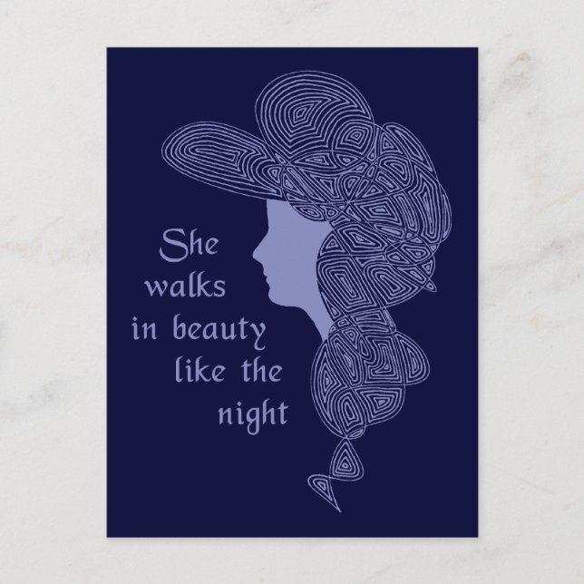 Postal Dama de Byron (Anverso)