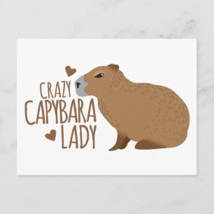 Postal dama de capibara