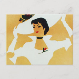 Postal Dama de estilo