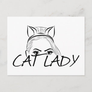 Postal Dama de gato de búsqueda
