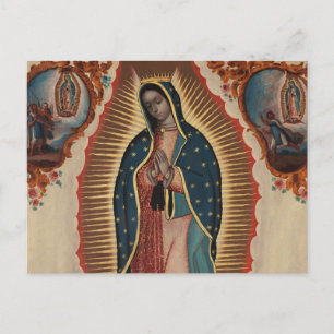 Postal Dama de Guadalupe, 1780 por Sebastian Zalcedo
