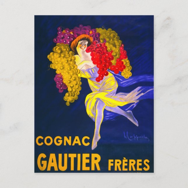 Postal Dama de las uvas (Anverso)