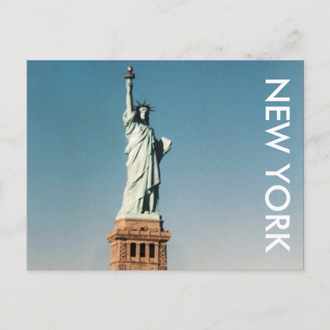 Postal dama de libertad de Nueva York (Anverso)