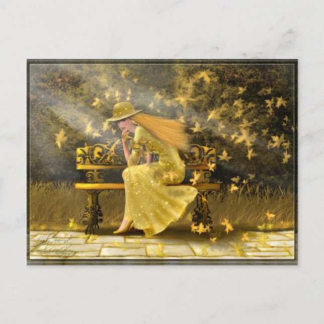 Postal Dama de oro (Anverso)