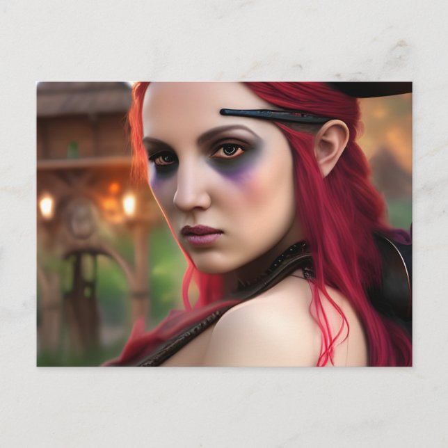 Postal Dama de Piratas (Anverso)