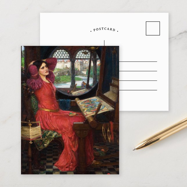 Postal Dama de Shalott | John William Waterhouse (Subido por el creador)