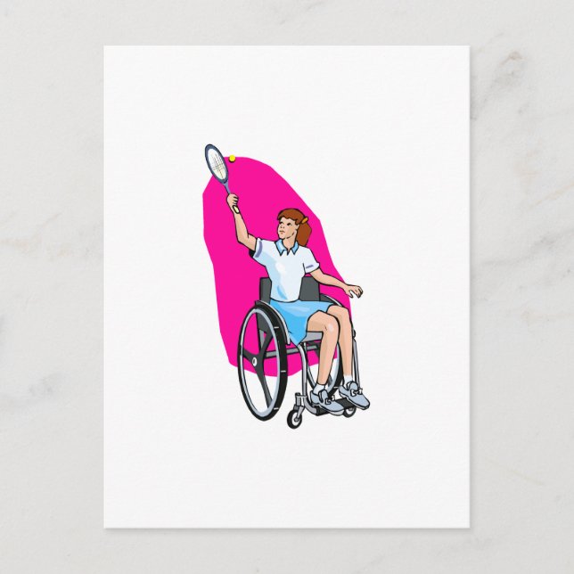 Postal Dama de Tenis (Anverso)