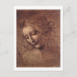Postal Dama del cabello desaliñado