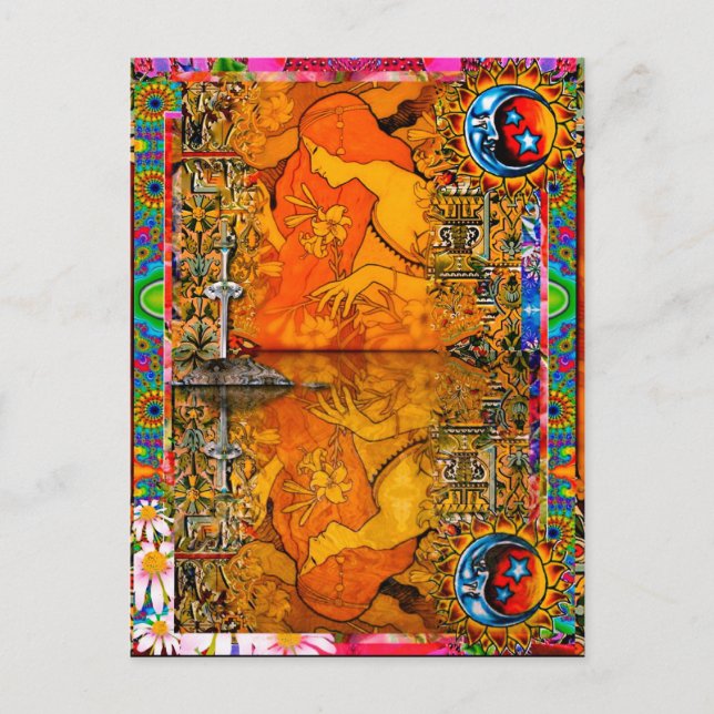 Postal Dama Del Lago (Anverso)