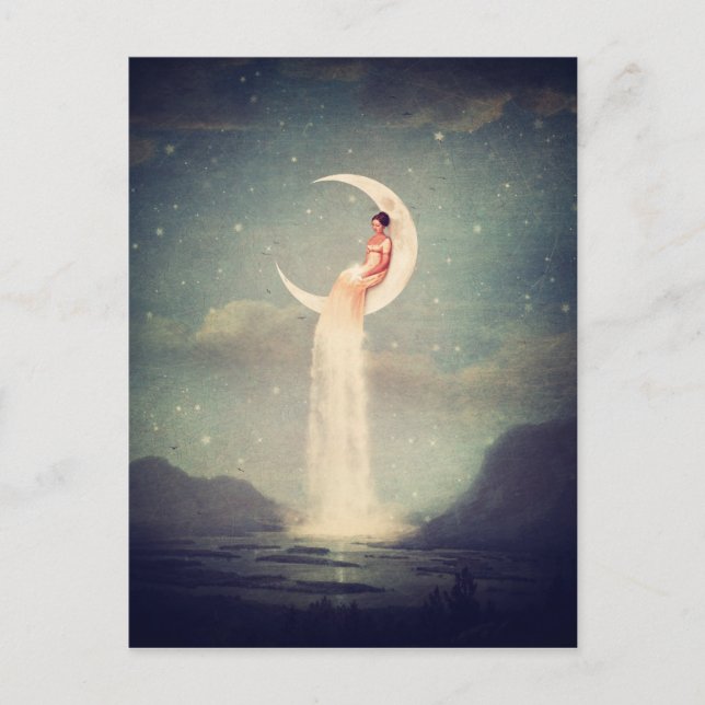 Postal Dama del río Moon (Anverso)