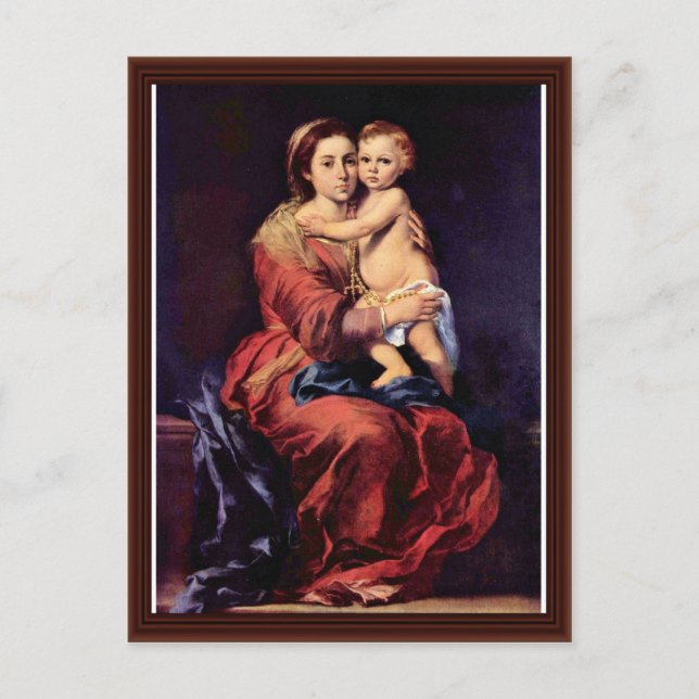 Postal Dama Del Rosario (Anverso)