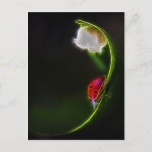 Postal Dama del Valle (Anverso)