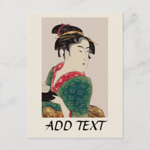 Postal Dama japonesa,