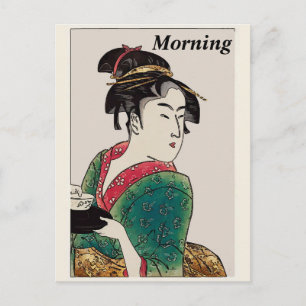 Postal Dama japonesa,