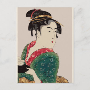 Postal Dama japonesa,