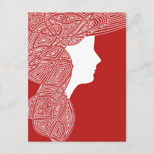 Postal Dama Roja