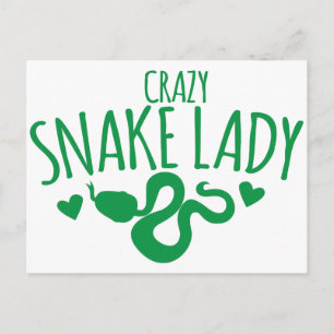 Postal Dama Serpiente Loca