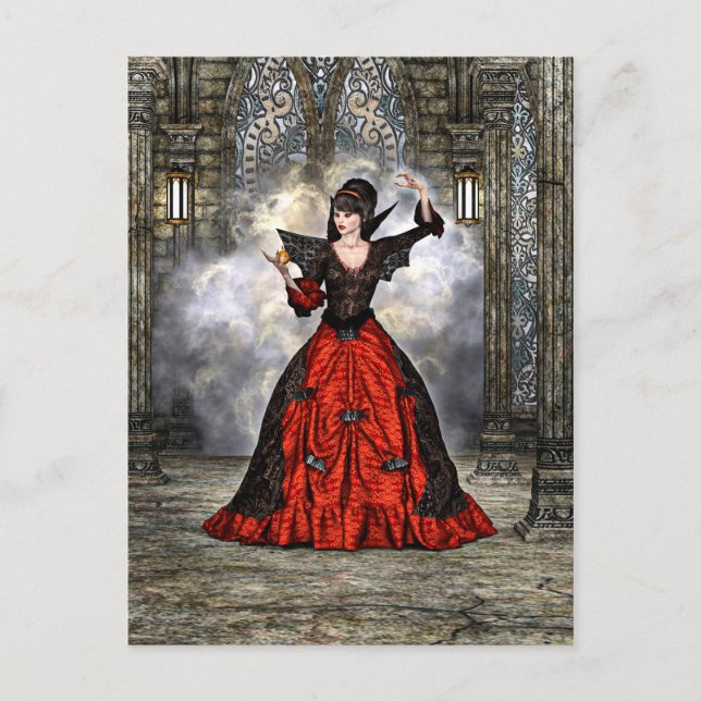 Postal Dama Vampiro (Anverso)