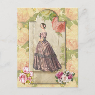 Postal Dama victoriana
