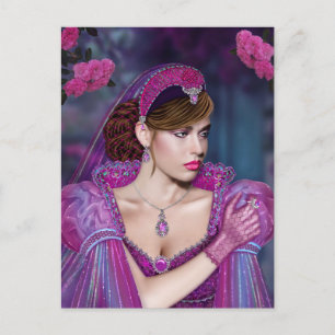 Postal Dama victoriana