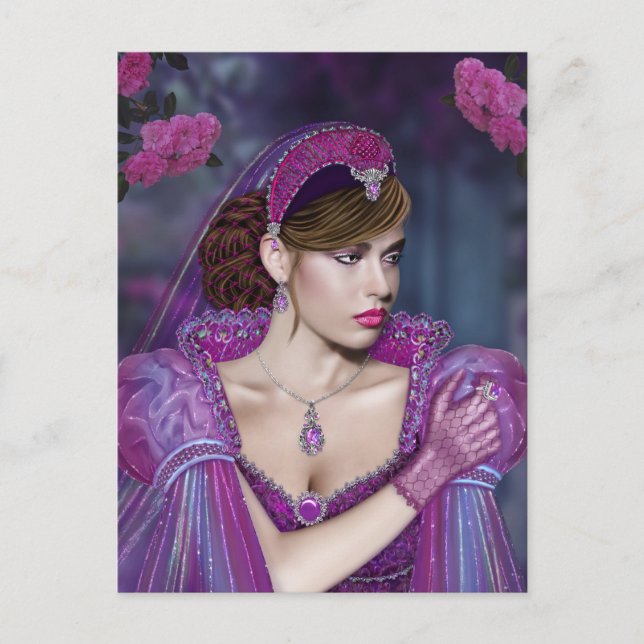 Postal Dama victoriana (Anverso)