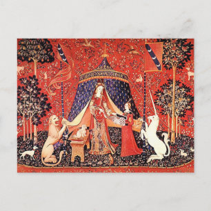 Postal "Dama y Unicornio"