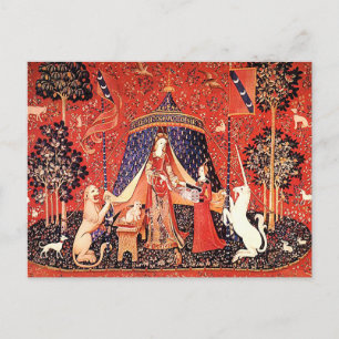 Postal "Dama y Unicornio"