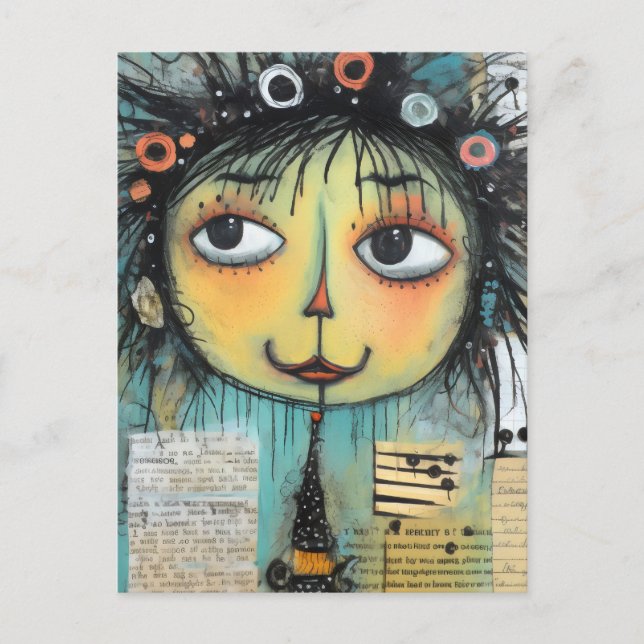 Postal Damas Artísticas 1 (Anverso)