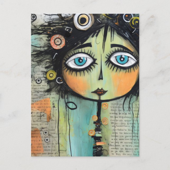 Postal Damas Artísticas 8 (Anverso)
