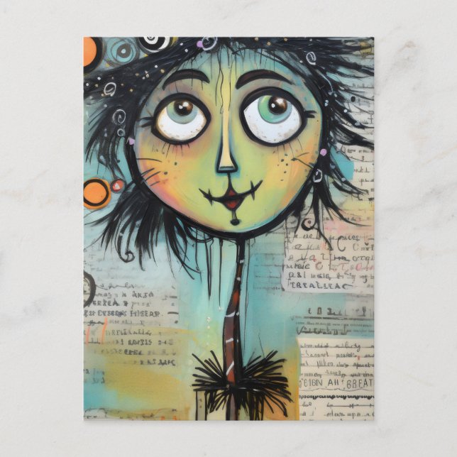 Postal Damas Artísticas 9 (Anverso)
