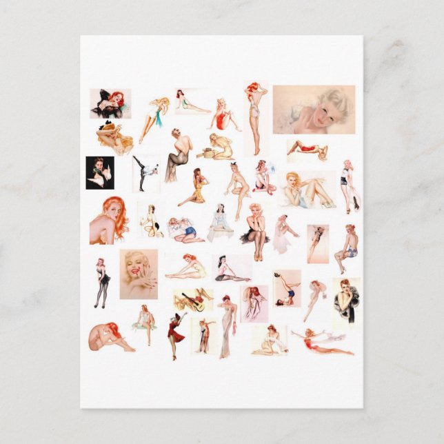 Postal ¡Damas, damas! (Anverso)