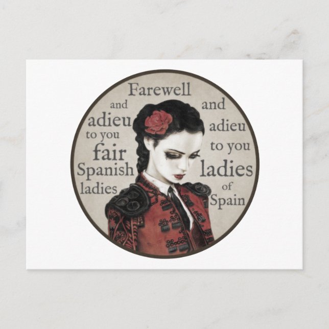 Postal Damas de España (Anverso)