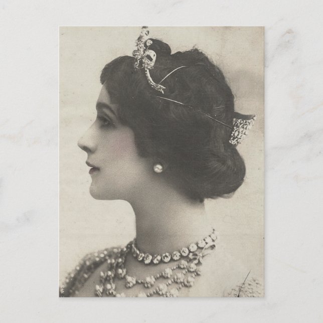 Postal damas de foto vintage (Anverso)