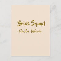 Damas de honor nombre naranja dorado boda