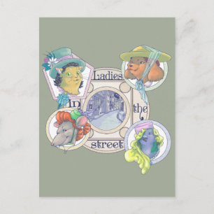 Postal Damas de la calle Postcard