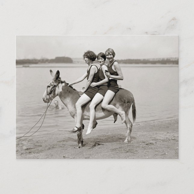 Postal Damas en Arlington Beach, 1924 (Anverso)