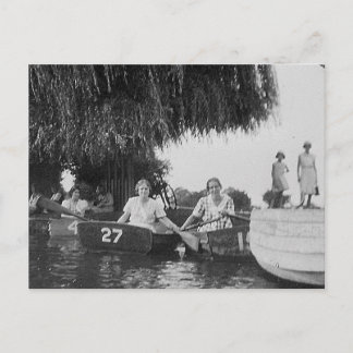 Postal Damas y barcos Viejos negros e imágenes blancas - 