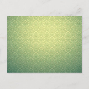 Postal Damasco verde victoriano
