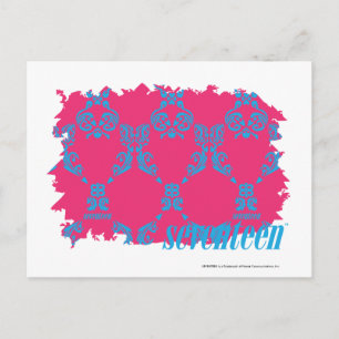Postal Damask Aqua-Magenta 3