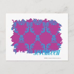 Postal Damask Aqua-Purple 2